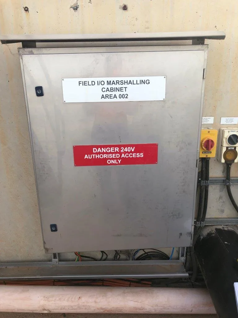 Field I/O marshalling panel, Bartters WWTP