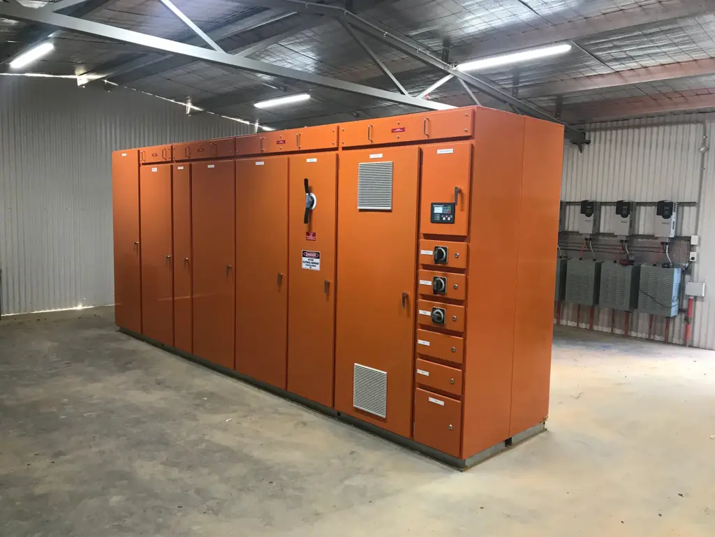 TECS switchboard for Moxey Farms Tunnel Barns 8 and 9