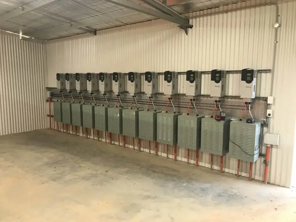 Wall-mounted control panels, Moxey Farms