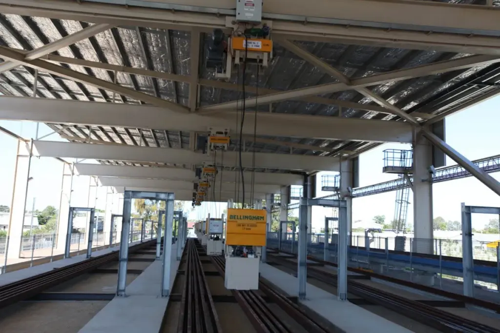 Rail grab gantry structure, Karratha